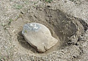 buried fieldstone