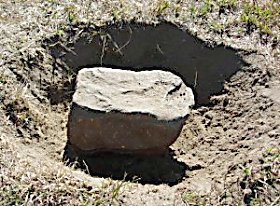 buried fieldstone